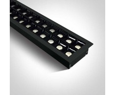 40W LED įleidžiamas linijinis šviestuvas, juodas, 4000K, 38150BR/B/C