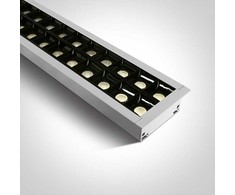 40W LED įleidžiamas linijinis šviestuvas, baltas, 3000K, 38150BR/W/W