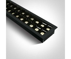 40W LED įleidžiamas linijinis šviestuvas, juodas, 3000K, 38150BR/B/W