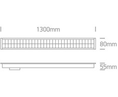 40W LED įleidžiamas linijinis šviestuvas, baltas, 3000K, 38150BR/W/W