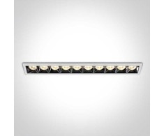 40W LED įleidžiamas šviestuvas, baltas, 3000K, 50006B/W/W