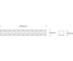 40W LED įleidžiamas šviestuvas, baltas, 3000K, 50006B/W/W