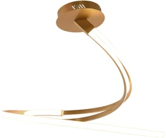40W LED lubinis šviestuvas KINETIC, aukso sp., CCT