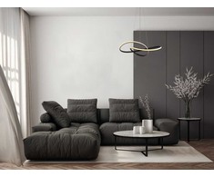Lubinis šviestuvas 40W LED pakabinamas šviestuvas CONSA, juodas, 3000K