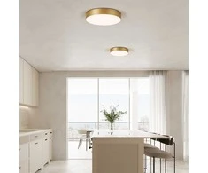 Lubinis šviestuvas Viokef 40W LED paviršinis šviestuvas BRUCE, aukso sp., 3000K, dimeriuojamas, 4235300