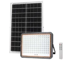 Bikuva.lt 40W LED prožektorius su saulės baterija, juodas, 6000K, dimeriuojamas