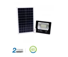 V-tac 40W LED prožektorius su saulės baterija. 4000K (dienos šviesa), juodas,