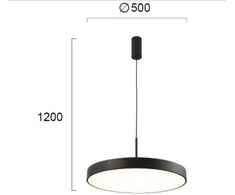 Bikuva.lt 40W pakabinamas šviestuvas MADISON, 3000K, juodas, 4235601