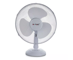 40W stalinis ventiliatorius V-TAC, 48cm, 3 greičių, baltas