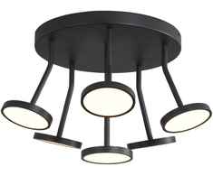 42W LED lubinis šviestuvas CORVUS, juodas, 3000K, dimeriuojamas, P3945000NDT