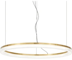 Ideal Lux 42W LED pakabinamas šviestuvas CROWN, žalvario sp., 3000K, 314921