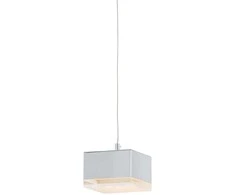 Lubinis šviestuvas 4,2W LED pakabinamas šviestuvas SETH, chromo sp./skaidrus, 3000K
