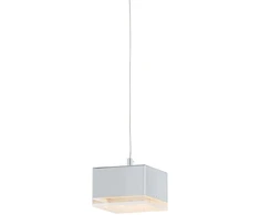 4,2W LED pakabinamas šviestuvas SETH, chromo sp./skaidrus, 3000K