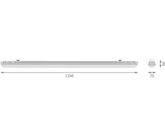 Lubinis šviestuvas Ledvance 42W LED T8 šviestuvas, 4000K