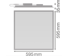 Ledvance 43W 60x60 panelė BIOLUX HCL, 2700-6500K, CRI90