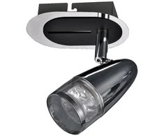 Lubinis šviestuvas Luminaire Center 4,3W LED paviršinis šviestuvas ALBANE, chromo sp./skaidrus, 3000K