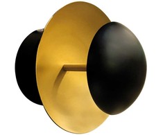 4,3W LED sieninis šviestuvas KIRRA, juodos/aukso sp., 3000K, 4261800