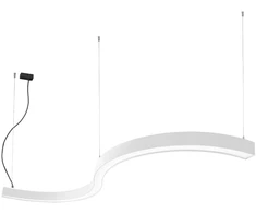 44W LED pakabinamas šviestuvas SEMI S, baltas, 3000K, 1500mm, DALI, 3921-0015-3-W-D3