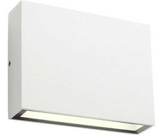 Sieninis šviestuvas 4,4W LED sieninis lauko šviestuvas KAMAL, baltas, 3000K, IP54, šviečia į viršų ir į apačią, 90375