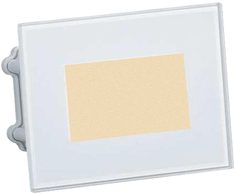 4,5W LED įleidžiamo montavimo sieninis šviestuvas NURA, blizgios baltos sp., 2700/3000/4000K, IP65, E4038070BB