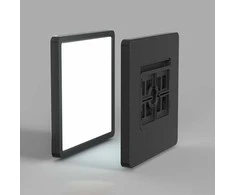 Italux 45W LED paviršinė panelė BASTIA, juoda, 2800/4000/6000K