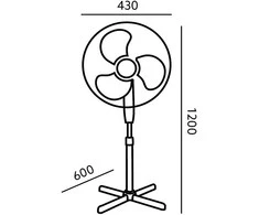 NULL 45W pastatomas ventiliatorius VIENTO-R, juodas, su nuotolinio valdymo pulteliu