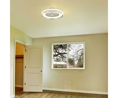45W ventiliatorius su dimeriuojamu 35W LED šviestuvu, baltos/pilkos sp., 3 greičių