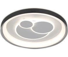 46W LED lubinis šviestuvas FLORINA, juodos/baltos sp., 3000/4000/6500K, dimeriuojamas