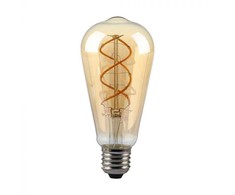 V-tac 4,8W LED filamentinė lemputė, ST64, E27, gintaro sp., 1800K, dimeriuojama
