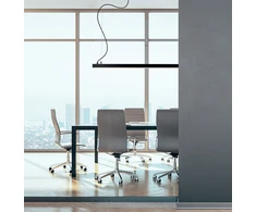 48W LED linijinis pakabinamas šviestuvas LYNNE, juodas, 3000K, 3994601