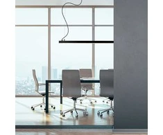 Bikuva.lt 48W LED linijinis pakabinamas šviestuvas LYNNE, juodas, 3000K, 3994601