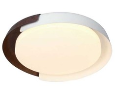 48W LED lubinis šviestuvas, baltos/medžio sp., 3000/4000/6000K, dimeriuojamas