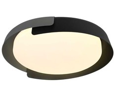 48W LED lubinis šviestuvas, juodos/pilkos sp., 3000/4000/6000K, dimeriuojamas