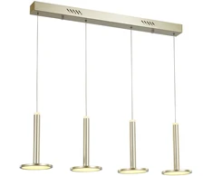 Lubinis šviestuvas 48W LED pakabinamas šviestuvas OLIVER, aukso sp., 3000K