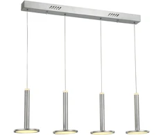 Lubinis šviestuvas 48W LED pakabinamas šviestuvas OLIVER, nikelio sp., 3000K, dimeriuojamas