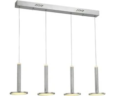 Lubinis šviestuvas 48W LED pakabinamas šviestuvas OLIVER, nikelio sp., 3000K, dimeriuojamas