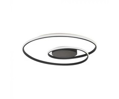Lubinis šviestuvas V-tac 48W LED paviršinis šviestuvas, juodas, 3000K, dimeriuojamas