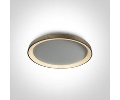 Lubinis šviestuvas 48W LED plafonas, šlifuoto aukso sp. korpusu, 3000K, 62148L/BGL/W