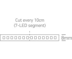 4,8W/m LED juosta, 2200K, 5m ritė, 7820/UW