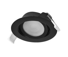 4,9W LED įleidžiamas šviestuvas SPOT, juodas, 2700K