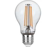 4,9W LED lemputė, skaidri, E27, 3000K