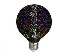 V-tac 4W LED 3D lemputė, G125, E27, 3000K