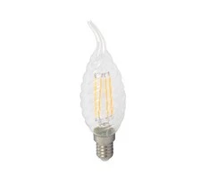 4W LED COG lemputė, E14, skaidraus stiklo, 4500K