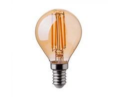 V-tac 4W LED filamentinė lemputė, E14, P45, gintaro sp., 2200K