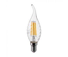 V-tac 4W LED filamentinė lemputė, E14, žvakės formos, 4000K
