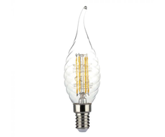 V-tac 4W LED filamentinė lemputė, E14, žvakės formos, 3000K