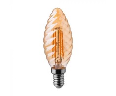 V-tac 4W LED filamentinė lemputė, E14, žvakės formos, gintaro sp., 2200K