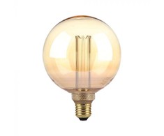 V-tac 4W LED filamentinė lemputė, G125, E27, gintaro sp., 1800K