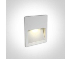 4W LED įleidžiamas sieninis lauko šviestuvas, baltas, 3000K, 68068A/W/W