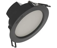 Ledvance 4W LED įleidžiama panelė DOWNLIGHT IP44 GEN2, juoda, 4000K, 100°